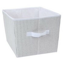 Tárolódoboz 39 x 30 x 24 cm, szürke-fehér Tárolódoboz 39 x 30 x 24 cm, szürke-fehér