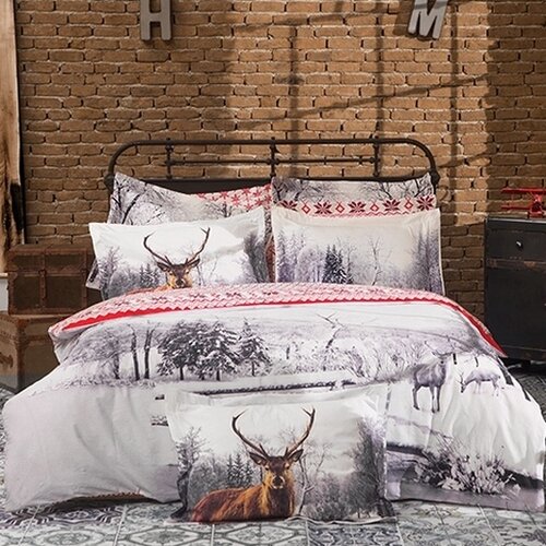 Halley home Pościel bawełniana Winter, 140 x 200 cm, 60 x 80 cm