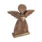 Decor de Crăciun din lemn Orion ANGEL cu inimă demetal