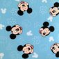 Cearșaf de pat cu elastic Jerry Fabrics Mickey Blue 02, 90 x 200 cm + 25 cm