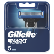 Gillette Náhradní hlavice Mach3 Turbo, 5 ks