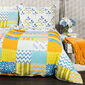 Lenjerie de pat bumbac creponat 4Home Patchwork  blue, 140 x 200 cm, 70 x 90 cm