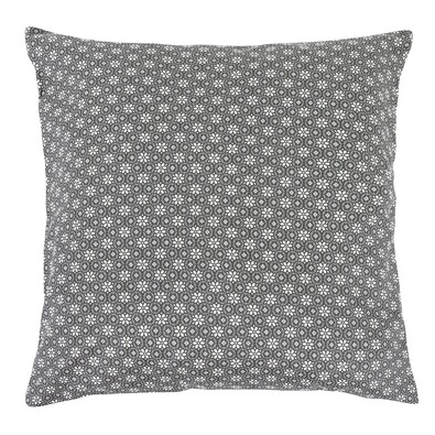 Pernă Rita buchet rotund de flori, gri, 40 x 40 cm