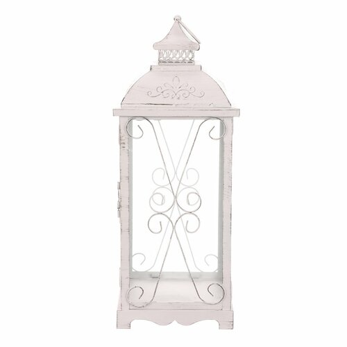 Zestaw latarni metalowych Brillo 2 szt., biały