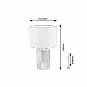 Rabalux 74045 stolní lampa Glovy, šedá
