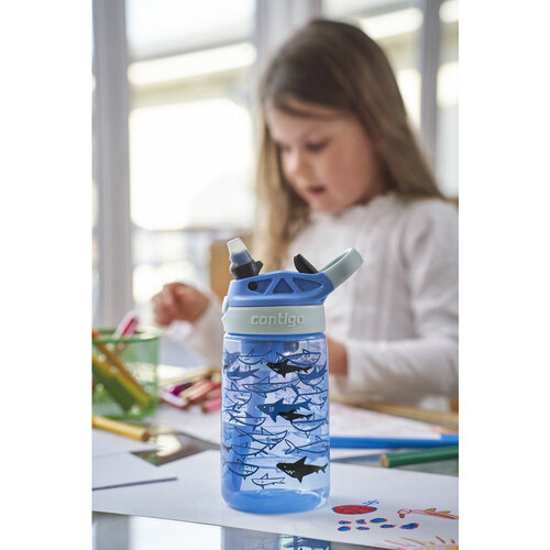 Contigo otroška steklenica Easy Clean 420 ml Modrimorski psi