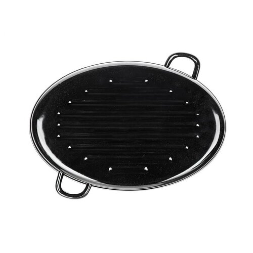 Banquet 2-delni ovalni emajlirani pekač CULINARIABlack, 38 cm