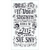 Bohemia Gifts Декоративна картина Живи своїми мріями, 20 х 40 см
