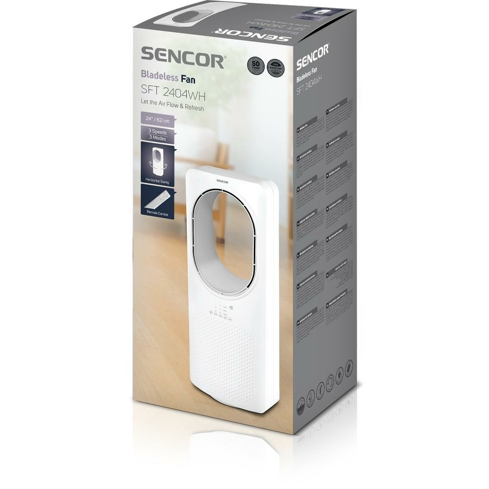Sencor SFT 2404WH bezvrtulový ventilátor - thumb (3)