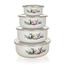 Banquet Set aus Emaille-Schalen Lavender