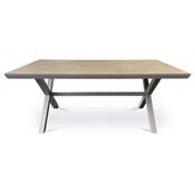 Autronic Masă de grădină, aluminiu, polywood, bej,AZT-S1510 OAK