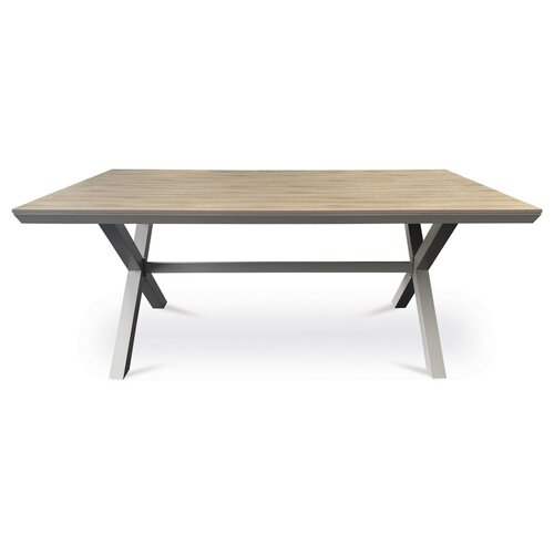 Autronic Stół ogrodowy, aluminium, polywood, beżowy, AZT-S1510 OAK