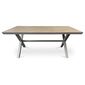 Autronic Masă de grădină, aluminiu, polywood, bej, AZT-S1510 OAK