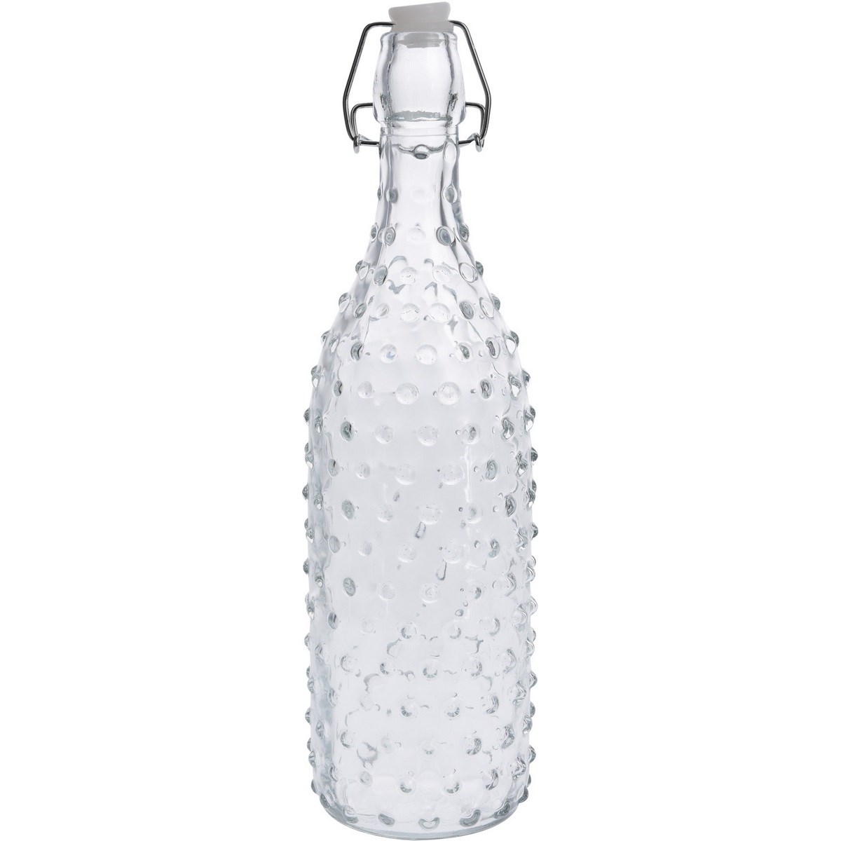 Szklana butelka z zamknięciem Dots 1 l