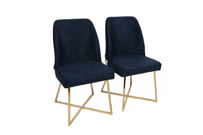 Madrid Dark Blue étkezőszék szett, 2 db