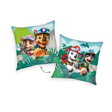 Herding Подушка Paw Patrol Dino Rescue зелений, 40 x 40 см