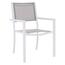 Gartenstuhl, stapelbar, Stahl weiß/hellgrau, DORIO