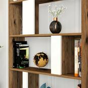 Bücherregal Lima White and Walnut
