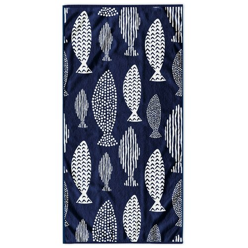 DecoKing Plažna brisača Fish, 90 x 180 cm