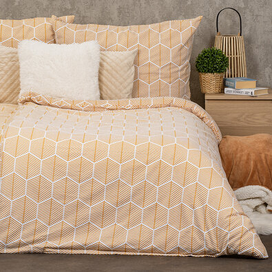 Lenjerie de pat din flanel 4Home Honey, 140 x 200 cm, 70 x 90 cm