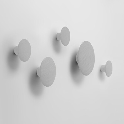 Wieszak The Dots mały 9 cm, szary