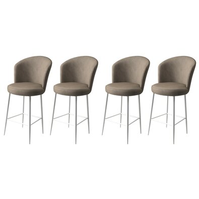 Set de scaune de bar Fora Cappuccino and White, 4buc.