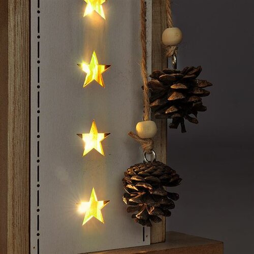 Solight 1V237 Vianočná LED dekorácia Hviezda 10 LED, teplá biela, 40 cm