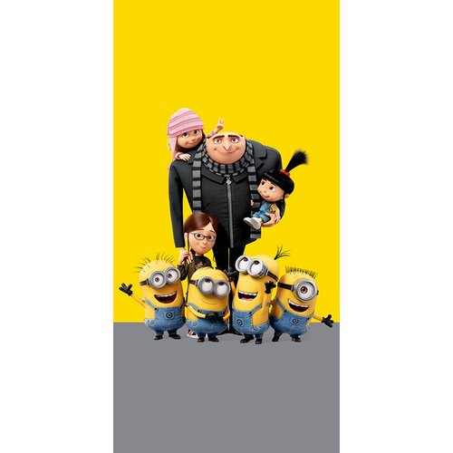 Ręcznik kąpielowy dla dzieci Minionki, 70 x 140 cm