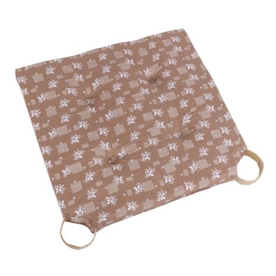 Подушка для сидіння Ulla гладка Квітка коричневий, 40 x 40 см