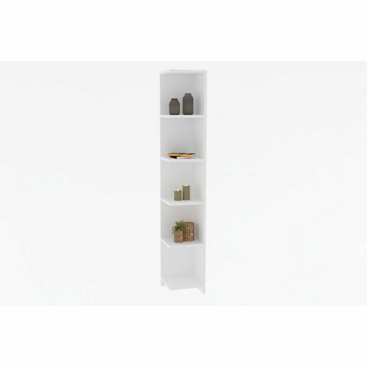 Ravella White könyvespolccal