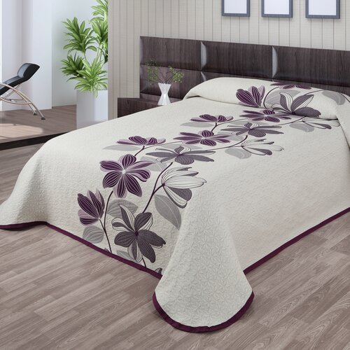 Narzuta na łóżko Azura fioletowy, 140 x 220 cm