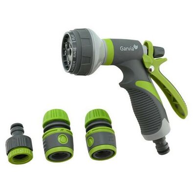 Pistol aspersor circular Garvia 8 funcții cuaccesorii, set de 4 buc