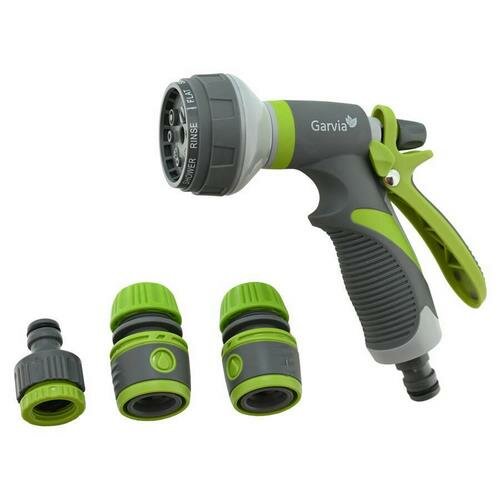 Garvia Pistole krožni zalivalnik z 8 funkcijami indodatki, komplet 4 kosov