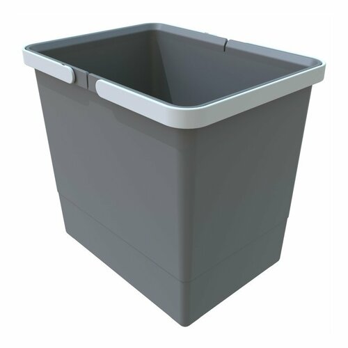 Coș de plastic Elletipi cu mânere 15 L, gri, 15 l