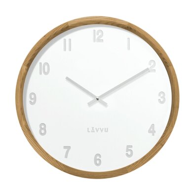 Lavvu LCT4060 dřevěné hodiny Fade, pr. 35 cm