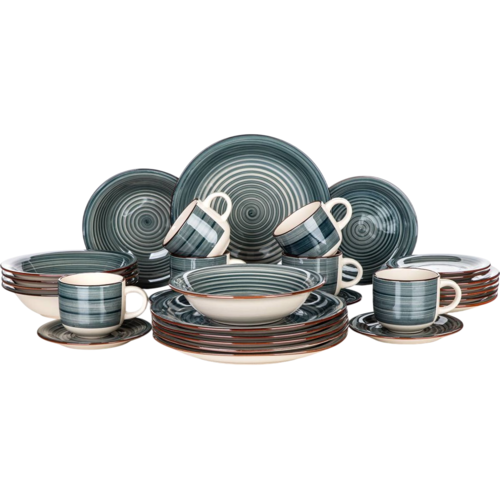 Banquet 30-teiliges Esstischset Spiral Blue