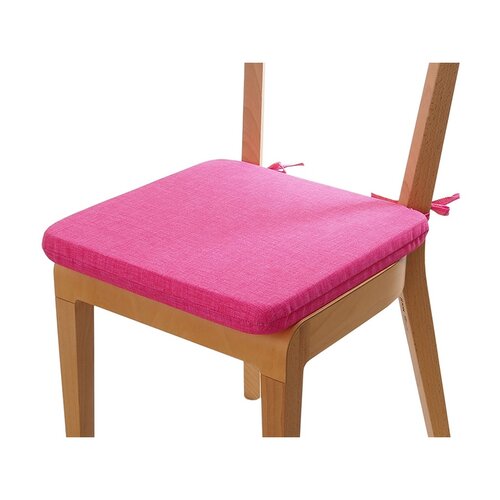 B.E.S. Petrovice Sitzkissen mit Schnüren Rosa, 40 x 40 cm