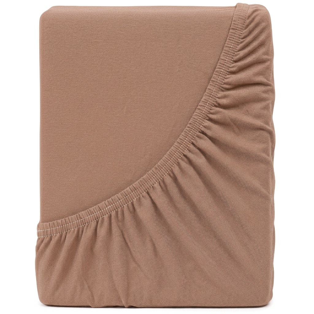 4Home Jersey prostěradlo IDEAL skořicov&aacute;, 70 x 140 cm