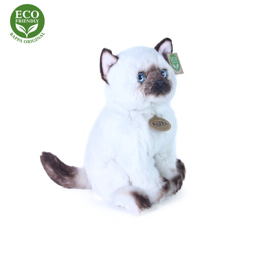 Rappa Plyšová sediaca Siamská mačka, 25 cm