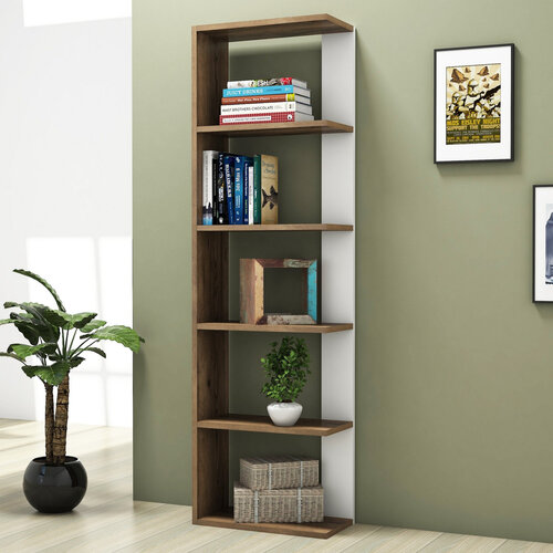 Knihovna Tower Walnut