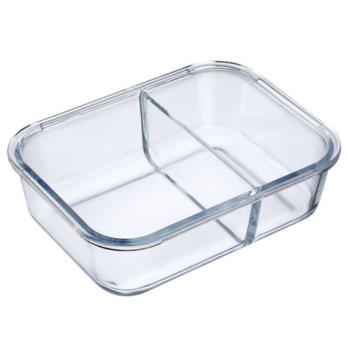 Westmark Steklena posoda za hrano z 2 predali, 980ml