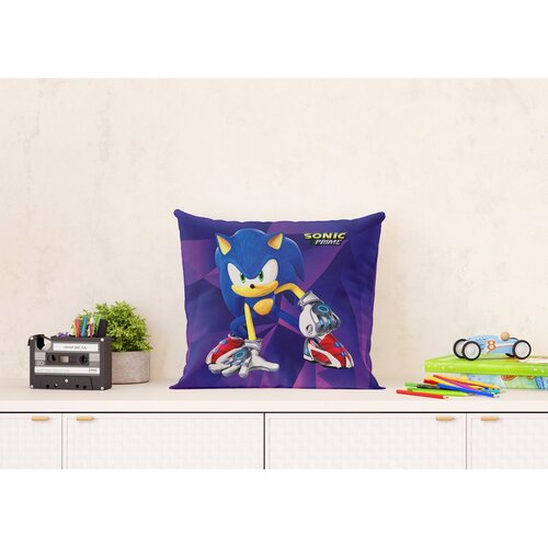 Pernă pentru copii Sonic, 40 x 40 cm