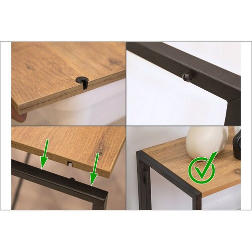 Edra Black and Atlantic Pine polcállvány