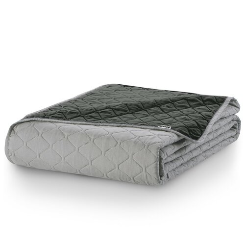 DecoKing Prekriv za postel Axel antracit, srebrna,220 x 240 cm