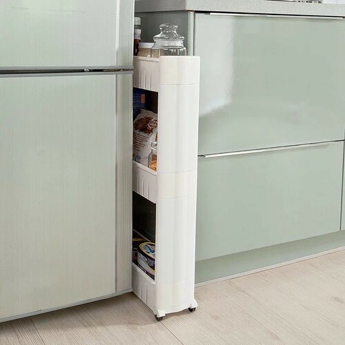 4Home Nischenregal mit Rollen Slim Jim