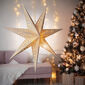 Solight LED-Weihnachtsstern, hängend, 60 cm20x LED, Zeitschaltuhr, 2x AA