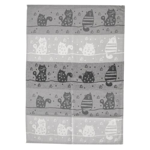Orion Geschirrtuch Katzen, 50 x 70 cm, Satz von 3