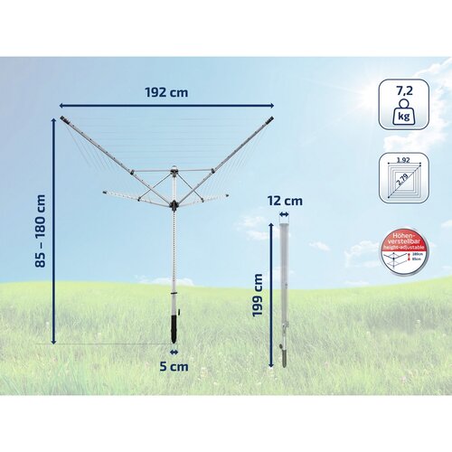 Leifheit LinoLift 600 kültéri szárító gyorsindítás