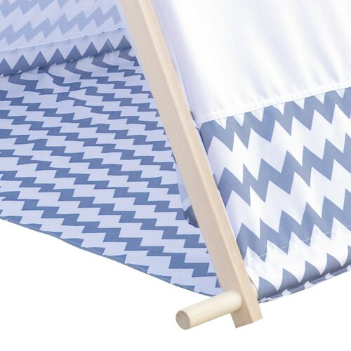 Cort pentru copii Bino Little house alb, 125 x 92x 95 cm