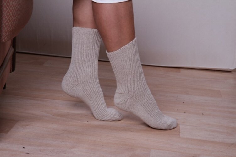 Ponožky zdravotní, bílá, 23 - 24